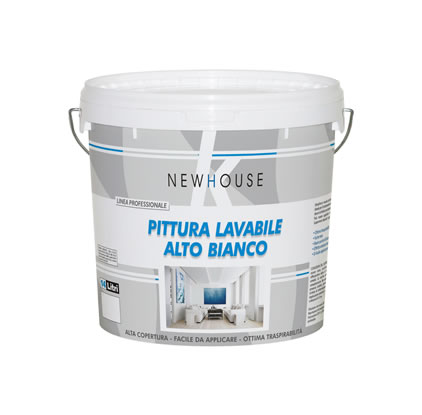 Pittura lavabile alto punto di bianco per interni - Idropittura